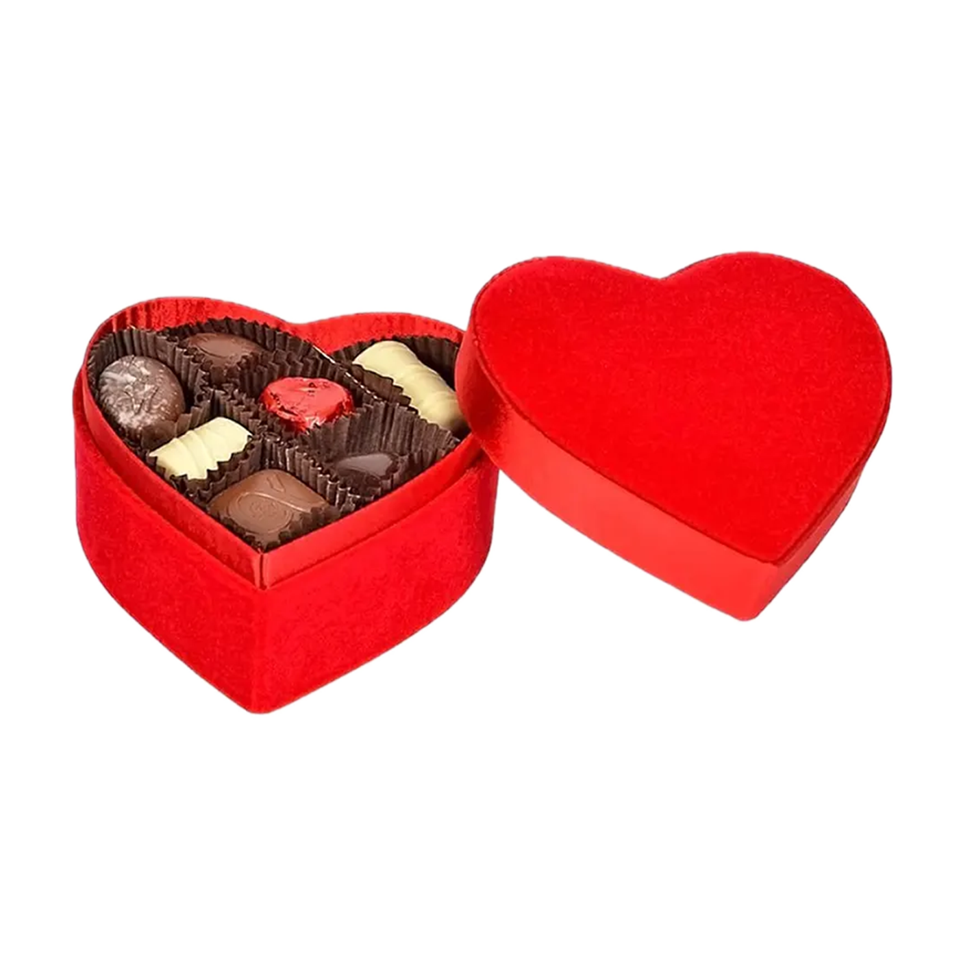 Inima catifea dubla 14 praline - imagine 3