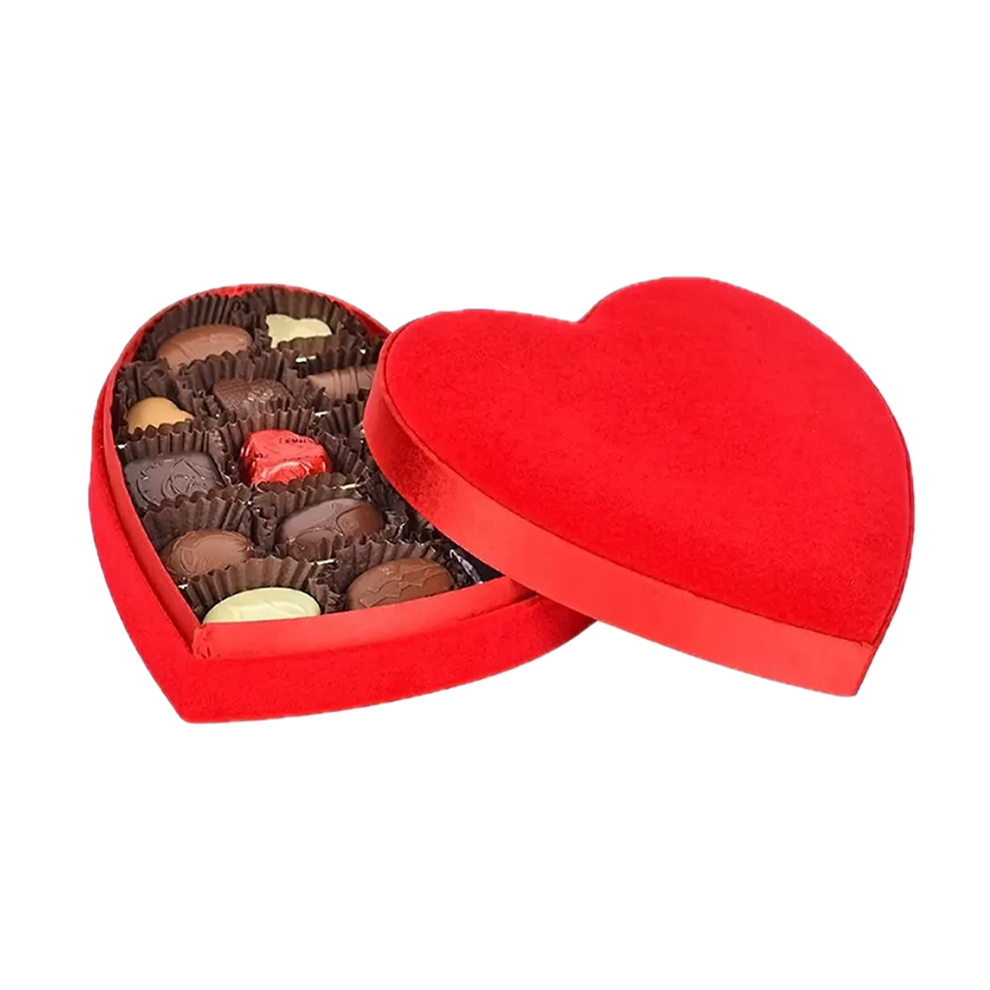 Inima catifea S 16 praline belgiene Leonidas - imagine 3