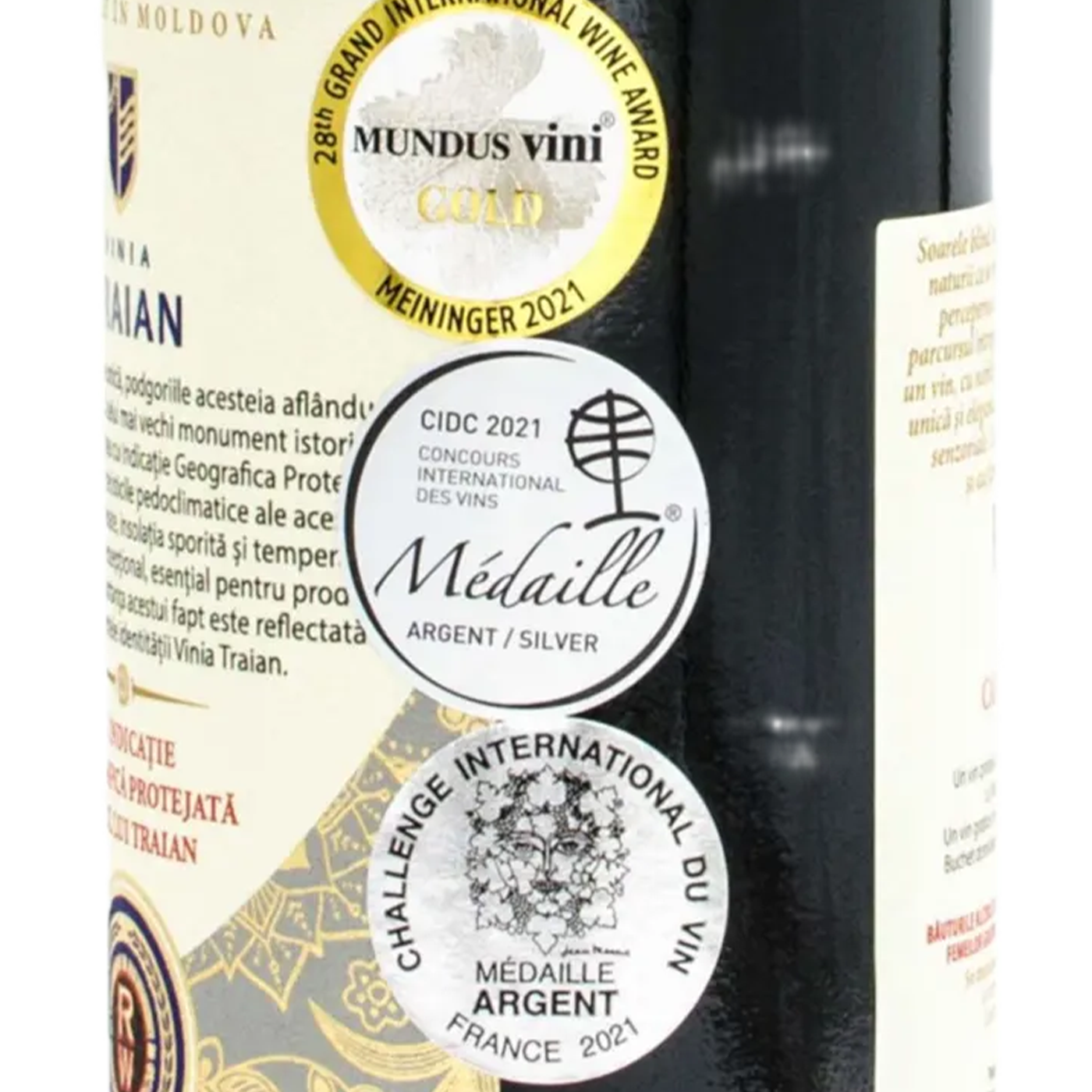 Vin rosu sec Cabernet Sauvignon RESERVE 0.75l - Vinia Traian - imagine 3