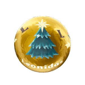 Christmas ball dark crème brûlée (pralina)