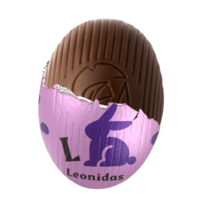 Mini Ou ciocolată neagră și ganache de violete - Small Egg Violet Dark